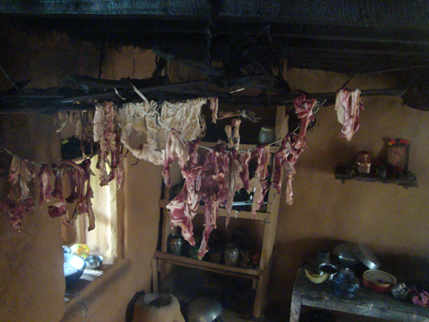 Drying meat