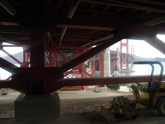 Under the Golden Gate Bridge